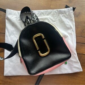 Brand new Marc Jacobs packshot multicolor leather mini back pack